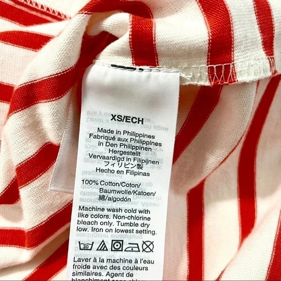 NWT J.Crew Tie Back Mariner Cloth Striped Top - Picture 3 of 4